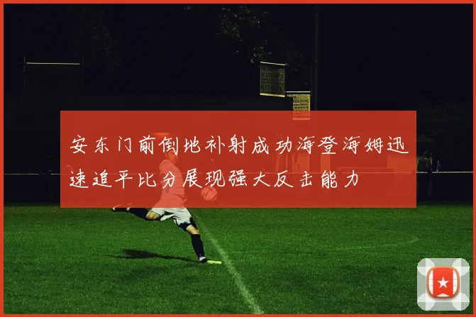 安东门前倒地补射成功海登海姆迅速追平比分展现强大反击能力